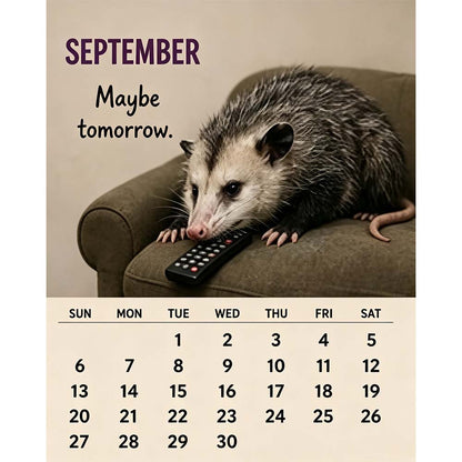 🐭2027 Opossum Calendar - 12 Months of Moods