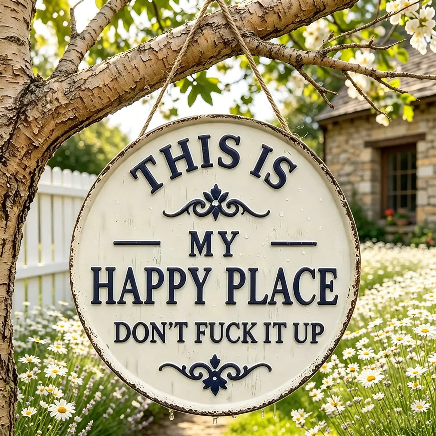 This Is My Happy Place Metal Wall Sign