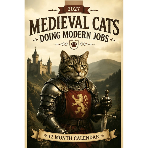 🐱2027 Medieval Cats Doing Modern Jobs Calendar