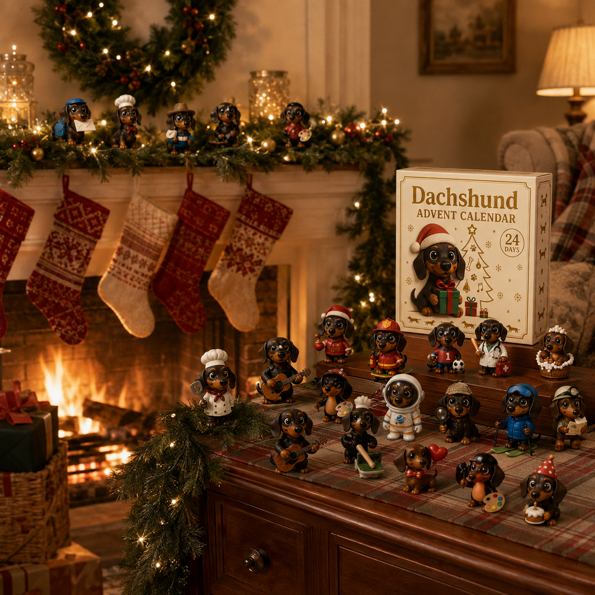🐾 Dachshund Advent Calendar – 24 Days of Adorable Puppy Surprises