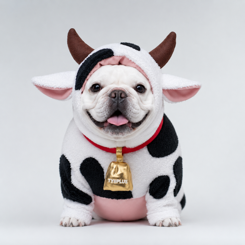 🐮 Cow Costume for Dogs | Funny Plush Dog Cow Outfit | TYIIPLUS™