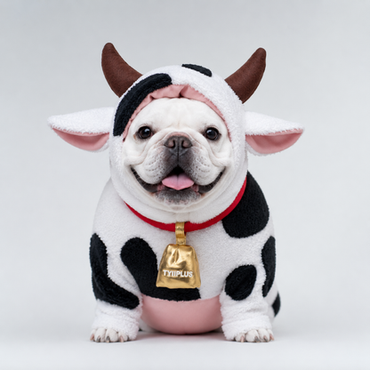 🐮 Cow Costume for Dogs | Funny Plush Dog Cow Outfit | TYIIPLUS™