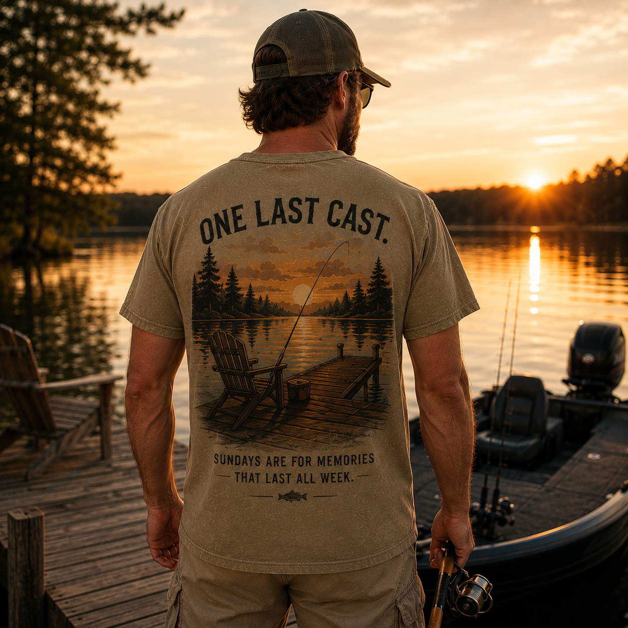 TYIIPLUS™ Heritage Fishing Collection Vintage Bass Fishing T-Shirt for Men | Lake Life Graphic Tee