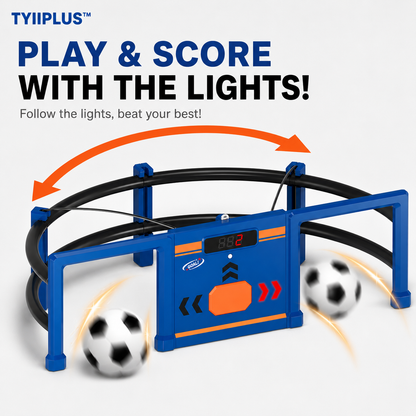 TYIIPLUS™ Soccer Round-About Interactive Soccer Training Game with Auto Scoring, LED Lights & Projector – Indoor & Outdoor Soccer Toy for Kids