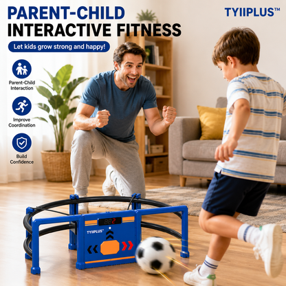 TYIIPLUS™ Soccer Round-About Interactive Soccer Training Game with Auto Scoring, LED Lights & Projector – Indoor & Outdoor Soccer Toy for Kids