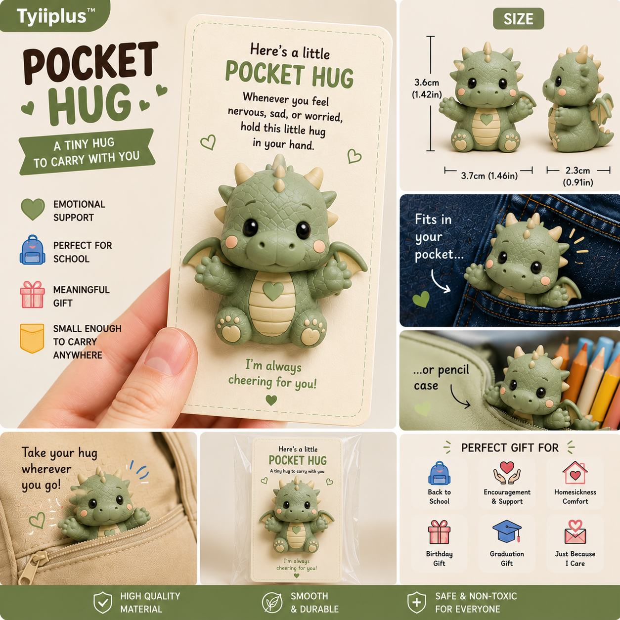 TYIIPLUS™ Pocket Hug – Tiny Comfort Companion & Meaningful Gift