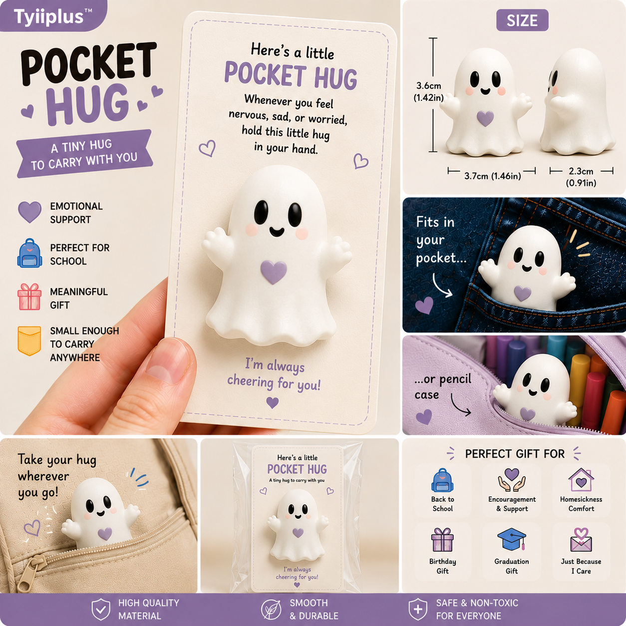 TYIIPLUS™ Pocket Hug – Tiny Comfort Companion & Meaningful Gift