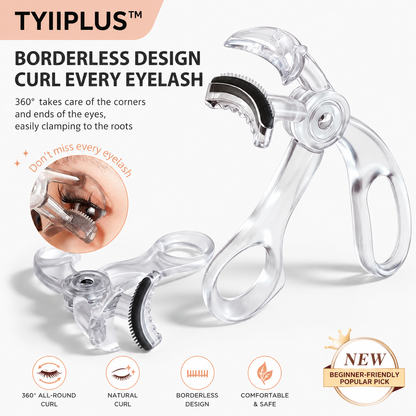 2 PCS TYIIPLUS™ Wide-Angle Eyelash Curler with Comb – No-Pinch Lash Curler for Natural, Lifted Lashes