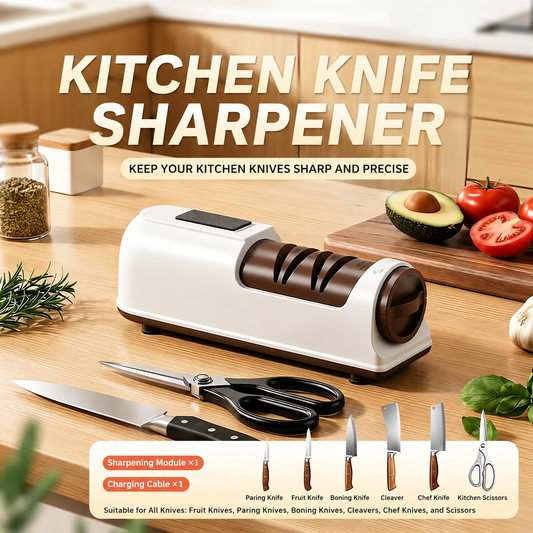 TYIIPLUS™ Rechargeable Diamond Knife Sharpener – 3-Stage Diamond Sharpening System