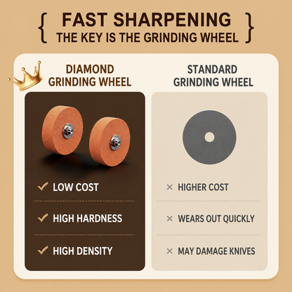 TYIIPLUS™ Rechargeable Diamond Knife Sharpener – 3-Stage Diamond Sharpening System