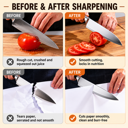 TYIIPLUS™ Rechargeable Diamond Knife Sharpener – 3-Stage Diamond Sharpening System