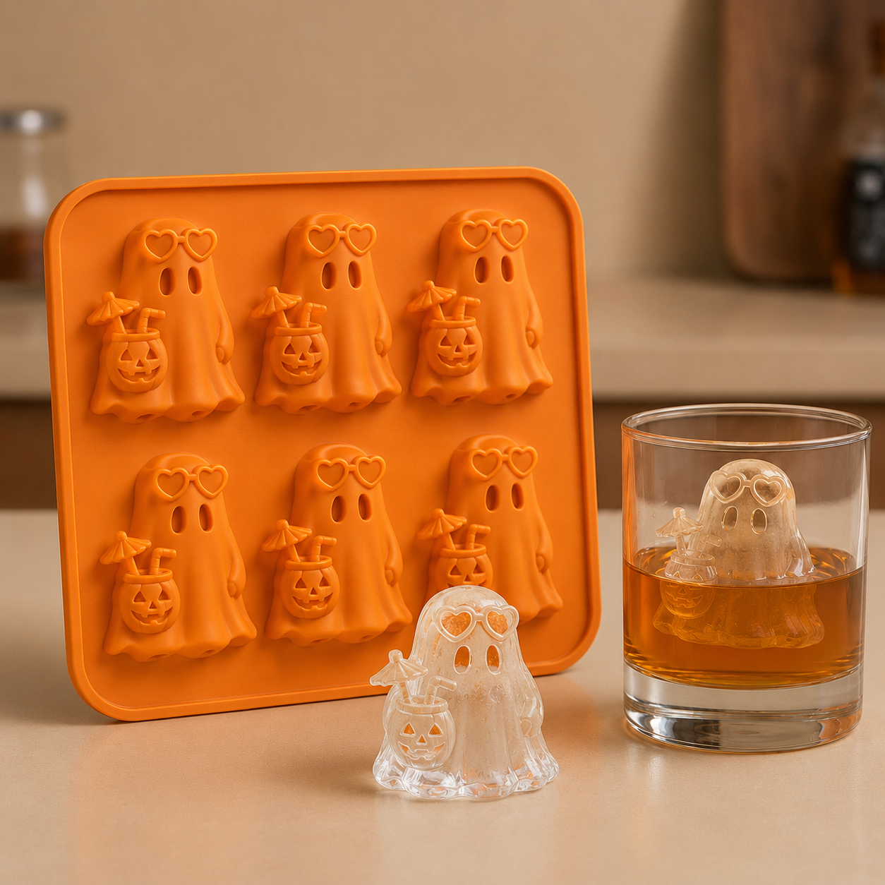 👻 TYIIPLUS™ Summerween Ghost Ice Cube Mold
