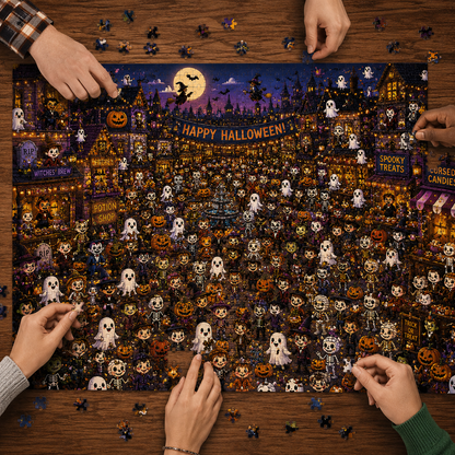 Halloween Street Party™ 1000 Piece Puzzle