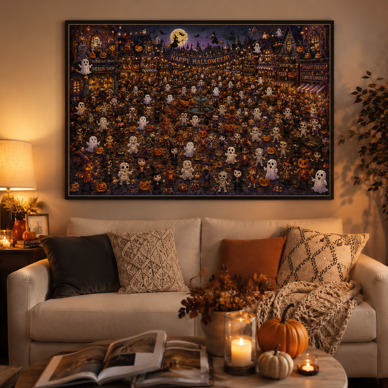 Halloween Street Party™ 1000 Piece Puzzle