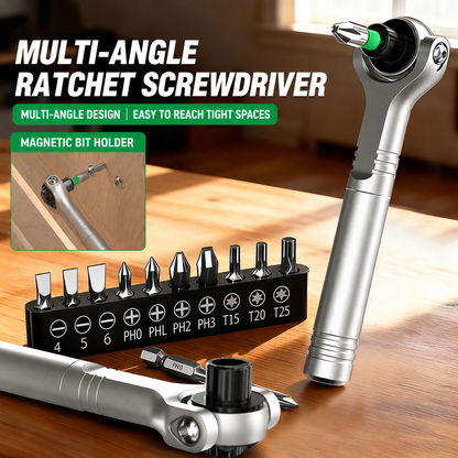 Tyiiplus™ 40-in-1 Magnetic Mini Ratchet Screwdriver Set for Tight Spaces 🔧