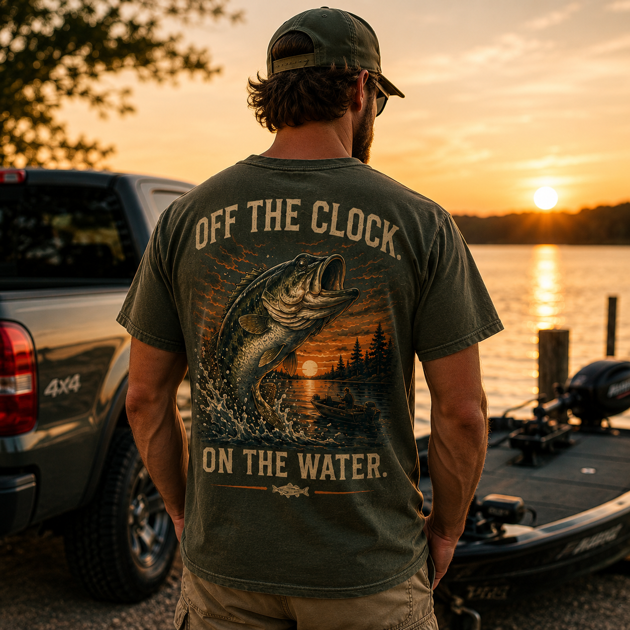 TYIIPLUS™ Heritage Fishing Collection Vintage Bass Fishing T-Shirt for Men | Lake Life Graphic Tee