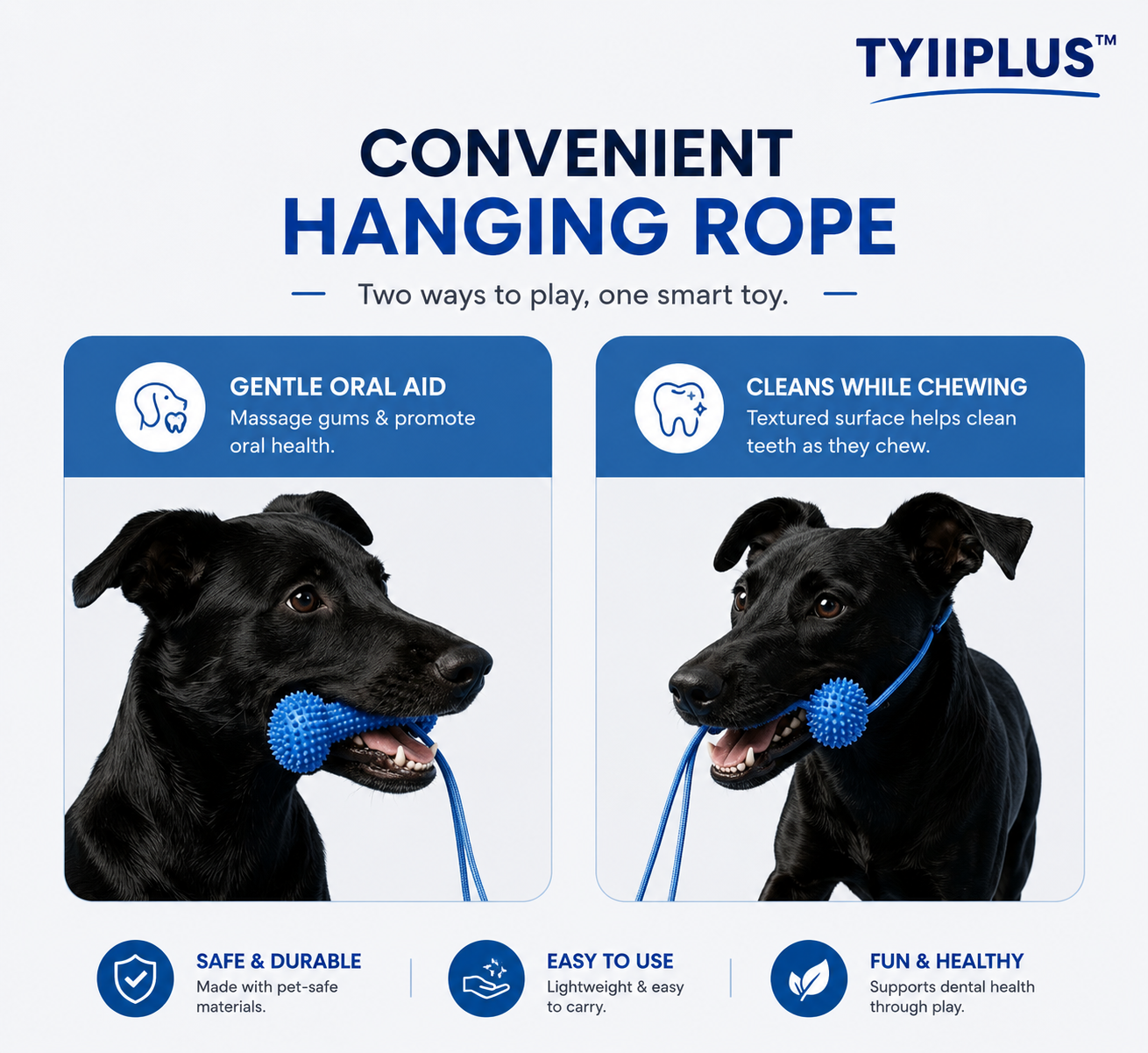 TYIIPLUS™ Dog Dental Cleaning Chew Toy