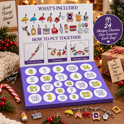 💜 TYIIFIND™ 24-Day Charm Advent Calendar