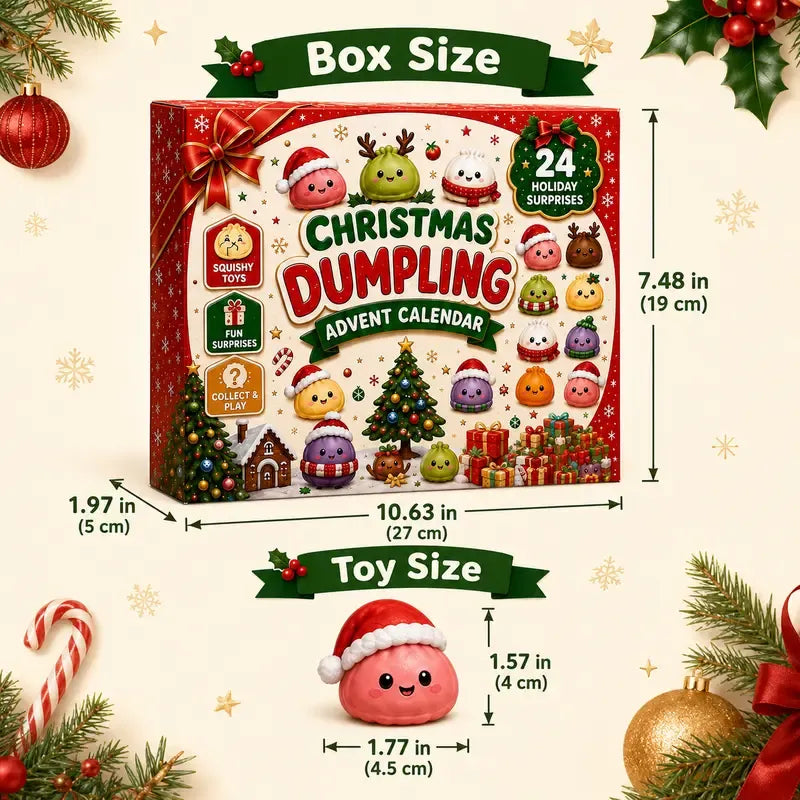 Christmas Dumpling Squishy Advent Calendar 2026