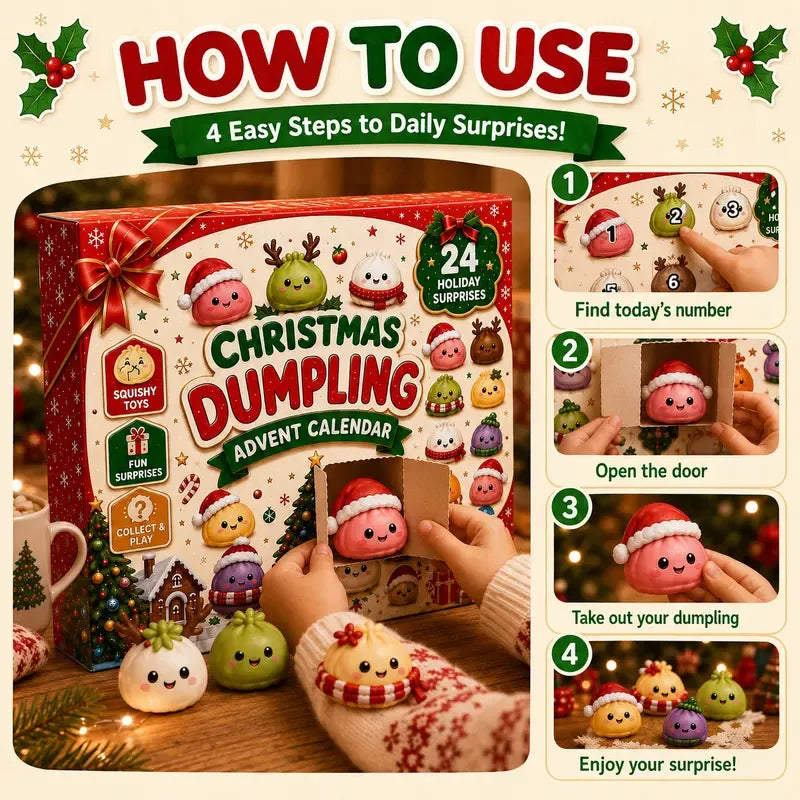 Christmas Dumpling Squishy Advent Calendar 2026