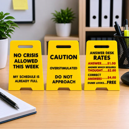 Mood Desk Signs