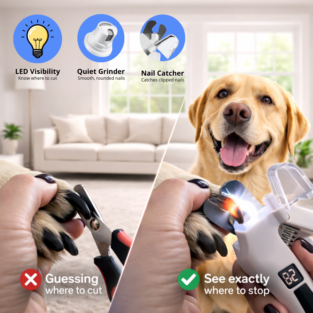 2-in-1 LED Pet Nail Clipper & Grinder