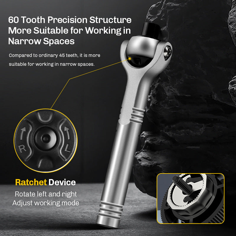 Tyiiplus™ 40-in-1 Magnetic Mini Ratchet Screwdriver Set for Tight Spaces 🔧