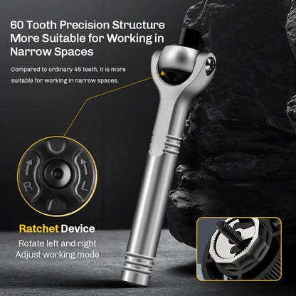 Tyiiplus™ 40-in-1 Magnetic Mini Ratchet Screwdriver Set for Tight Spaces 🔧