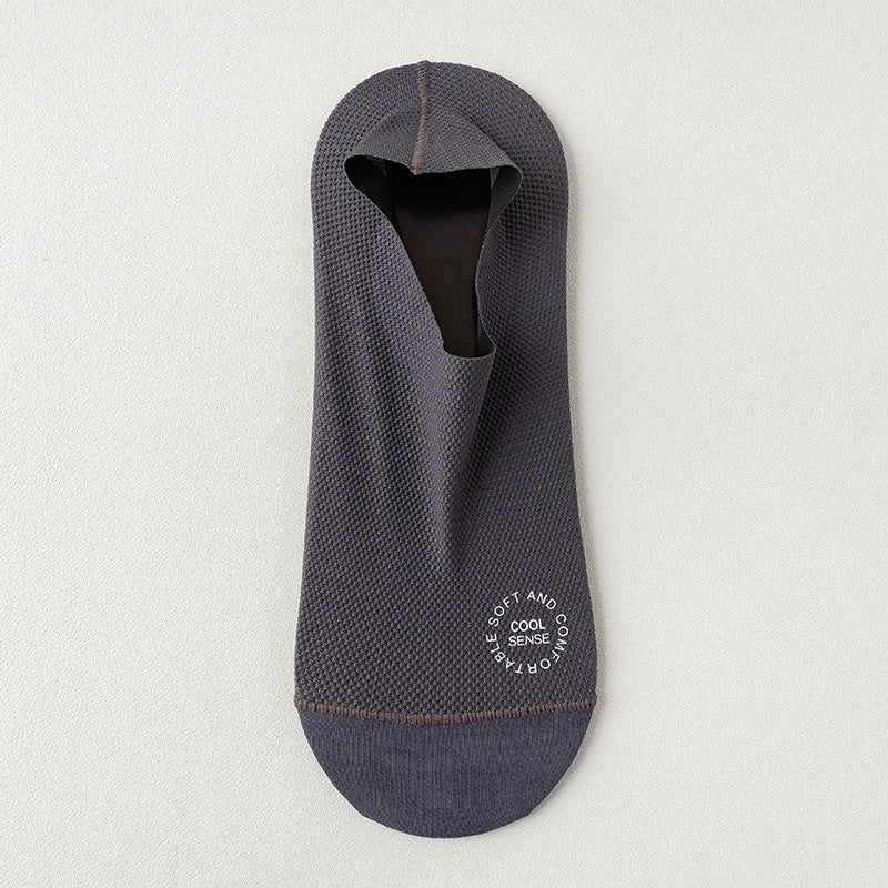 3-Pair Invisible Grip Socks Pack 🧦Breathable | Low-Cut | Anti-Slip | Sweat-Absorbing