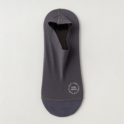 3-Pair Invisible Grip Socks Pack 🧦Breathable | Low-Cut | Anti-Slip | Sweat-Absorbing