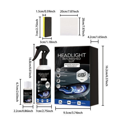 Premium 3-Step Ceramic Headlight Restoration Kit