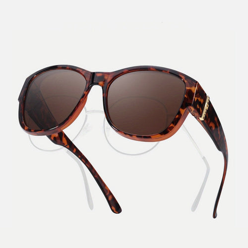 TYIIPLUS™ Polarized Fit-Over Sunglasses for Women - Stylish UV400 Over-Glasses Sunglasses for Prescription Eyewear