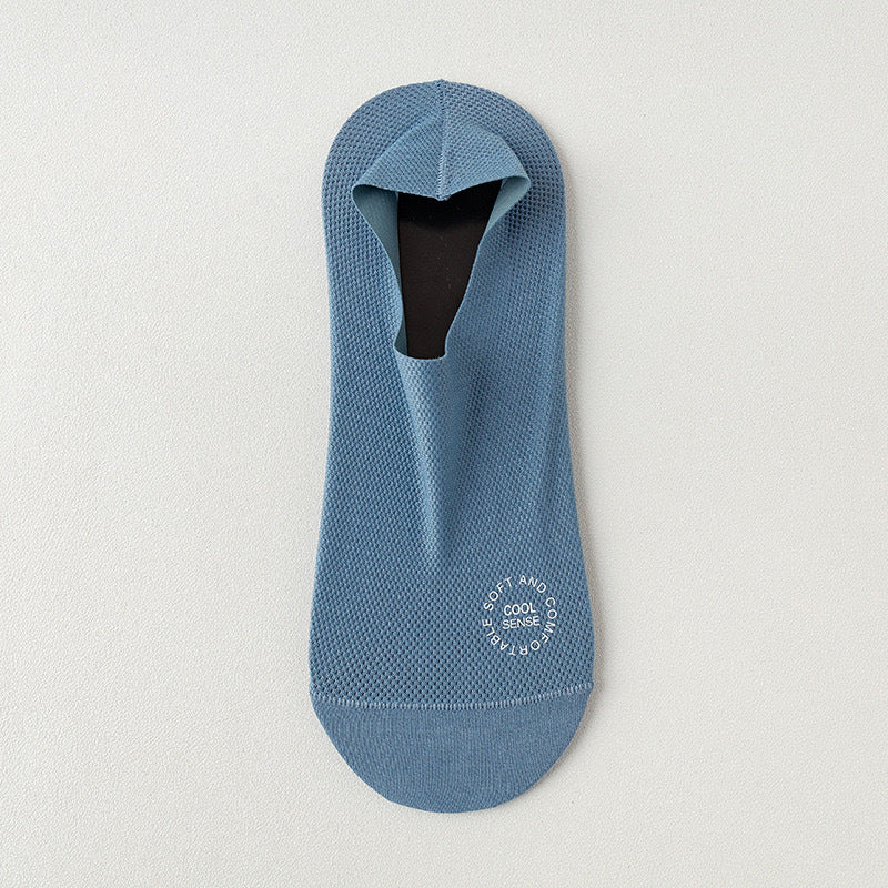 3-Pair Invisible Grip Socks Pack 🧦Breathable | Low-Cut | Anti-Slip | Sweat-Absorbing