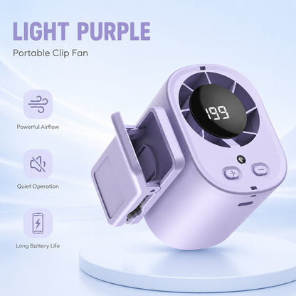 ❄️TYIIPLUS™ 199-Speed USB Rechargeable Clip-On Fan – Portable, Strong Clamp, Long-Lasting Battery for Car, Desk & Travel