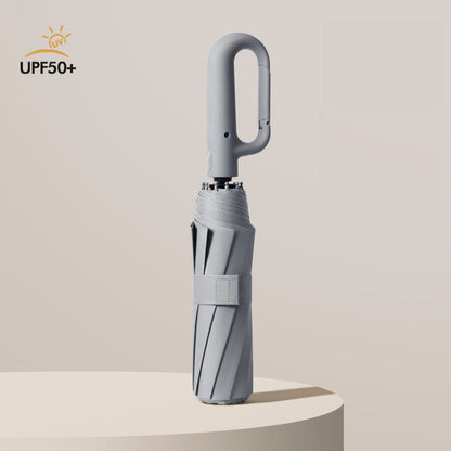 Creative Ring Buckle Windproof Reinforced Umbrella – Automatic Folding Sun & Rain Umbrella