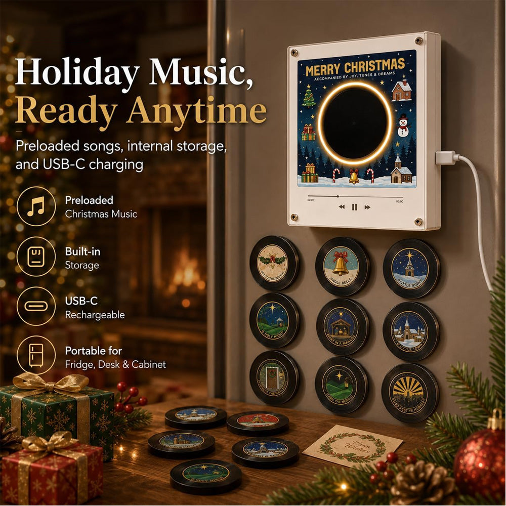 🎄TYII™ Christmas Vinyl Magnetic Music Player