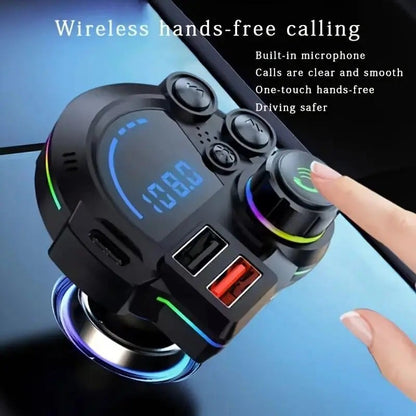 PD 30w Type-C Car Charger & Bluetooth 5.3 FM Transmitter, Wireless MP3 Player with Dual USB Ports
