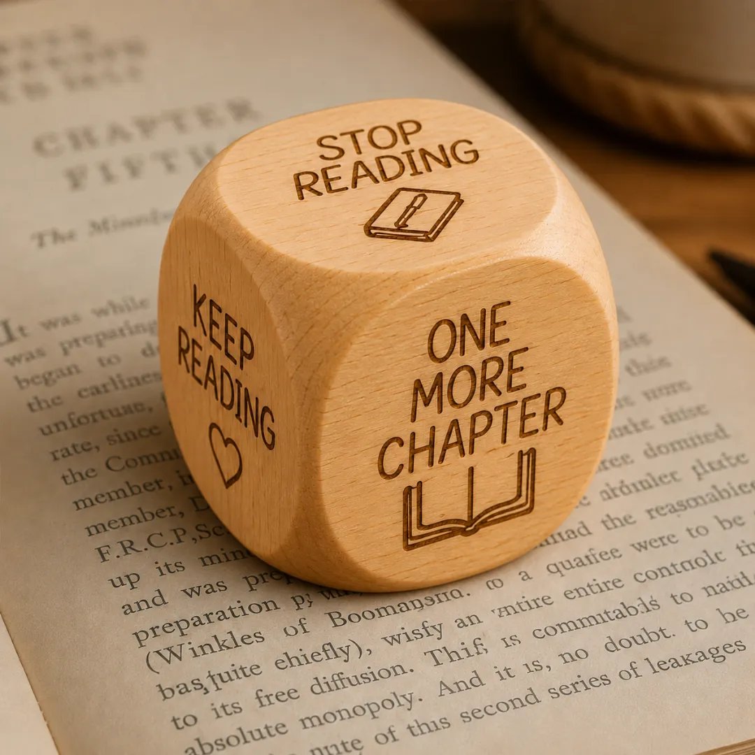 🎲Wooden Reading Decision Dice