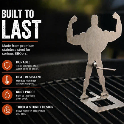 Funny BBQ Stand Muscle Man Hot Dog Holder