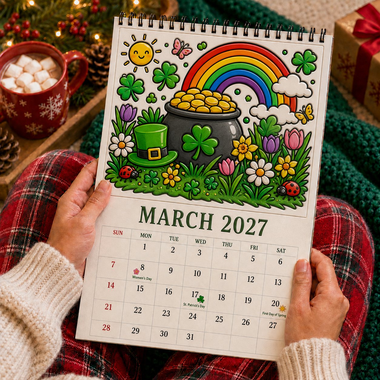 🎨Color Your Year 2027: Creative Coloring Calendarr📅
