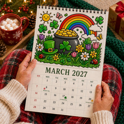 🎨Color Your Year 2027: Creative Coloring Calendarr📅
