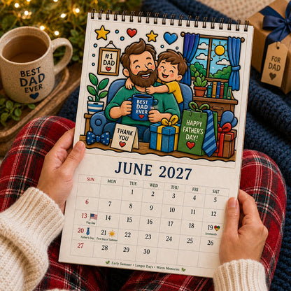 🎨Color Your Year 2027: Creative Coloring Calendarr📅