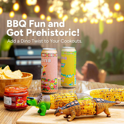 🦕💥2026 New Dinosaur Corn Holders for Corn On The Cob - Funny Corn Cob Holder for Kids and Adults with Stainless Steel Prongs