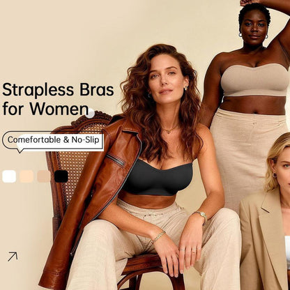 💖💃Convertible Strapless Push-Up Bra – Anti-Slip Support with Removable Straps