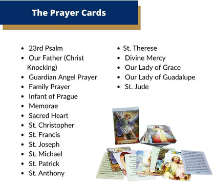 ✝️ Catholic Genuine Leather Holy Card Holder – Pocket Prayer Card Organizer with Snap Closure