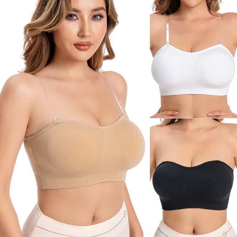 💖💃Convertible Strapless Push-Up Bra – Anti-Slip Support with Removable Straps