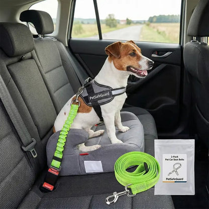 2-Pack Pet Dog & Cat Seat Belts for Cars