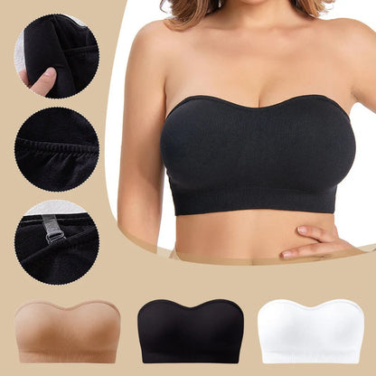 💖💃Convertible Strapless Push-Up Bra – Anti-Slip Support with Removable Straps