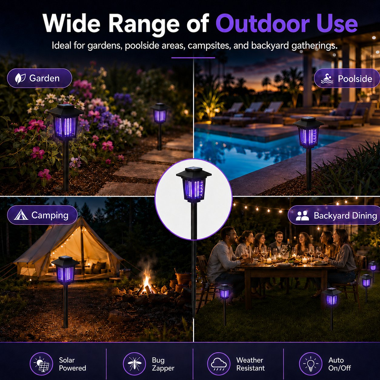 Solar Mosquito Zapper Path Light