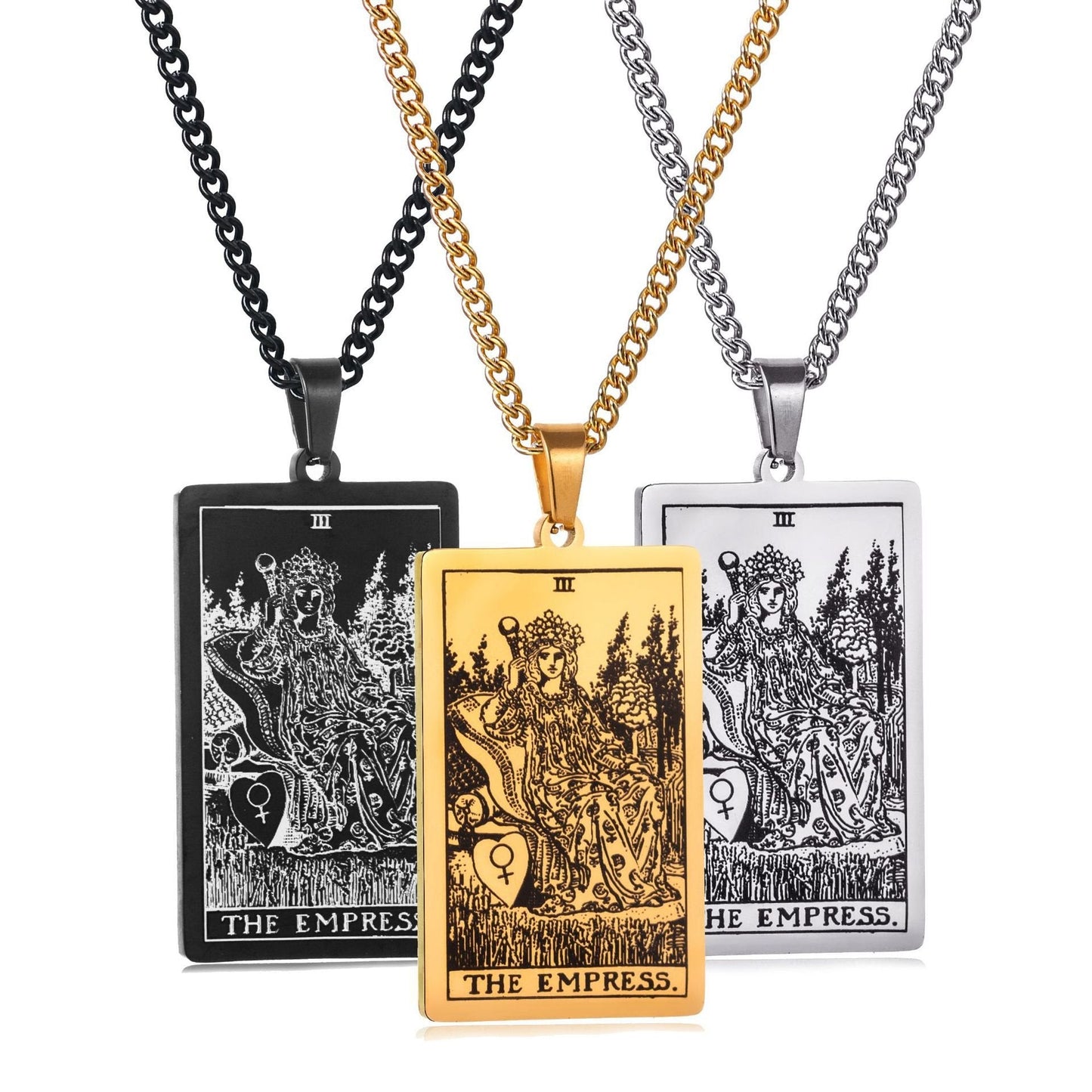 🔮 Mystical Tarot Card Pendant Necklace